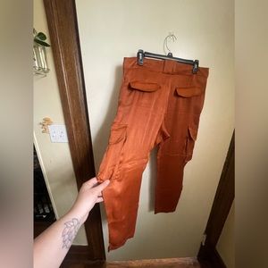 Silk MNG suit pants